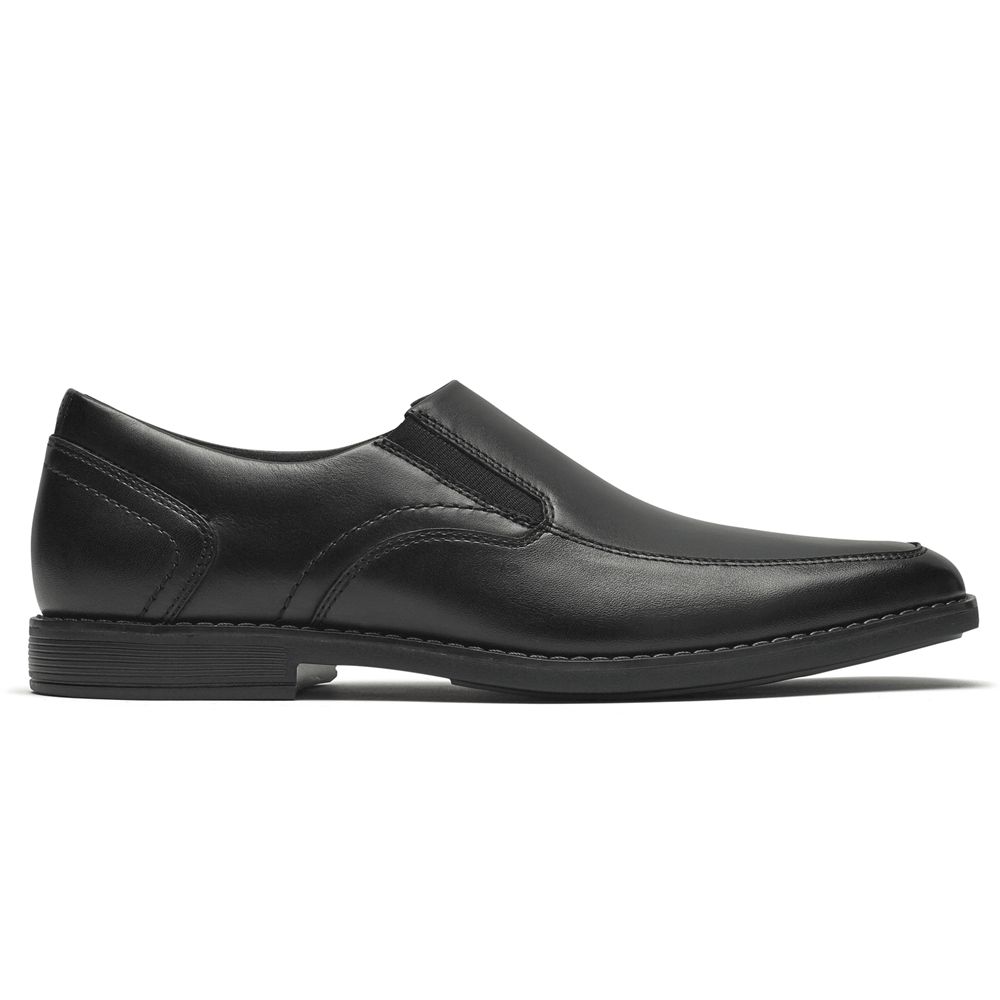 Rockport Slayter Bike - Mens Slip-Ons - Black - NZ (EWC-067412)